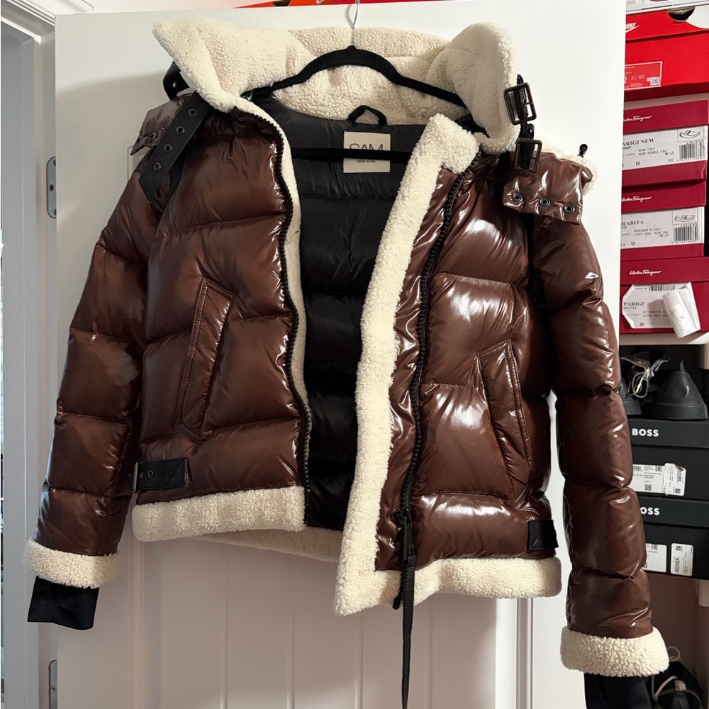 Like NEW! SAM. Brown Puffer Jacket